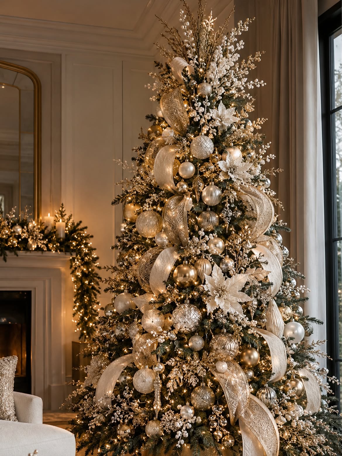 From Snowy Flocked Trees to Glamorous Metallic Themes: 16 Christmas Tree Ideas for Every Decorating Style