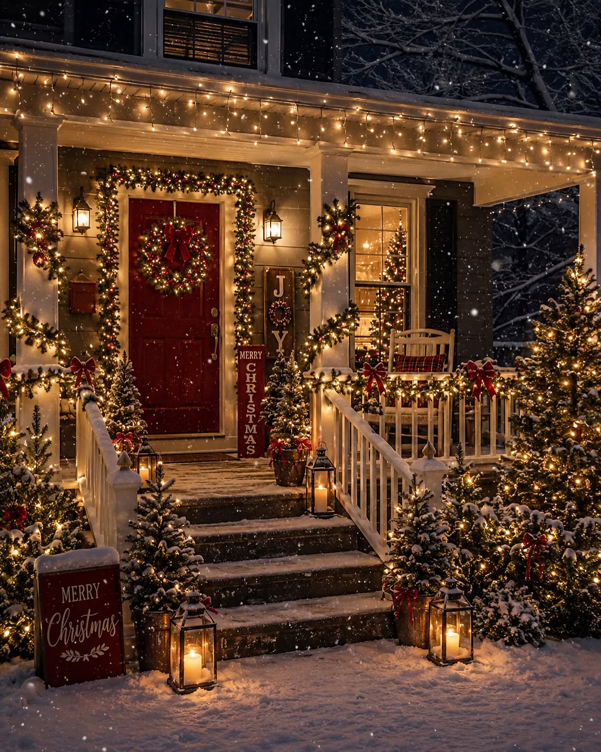 Your Christmas Decorations Shouldn’t Stop at the Front Door: These 15 Porch Ideas Prove Why