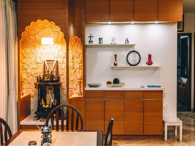 10 Latest Kitchen Pooja Room Designs With Pictures 10 Latest Kitchen Pooja Room Designs With Pictures