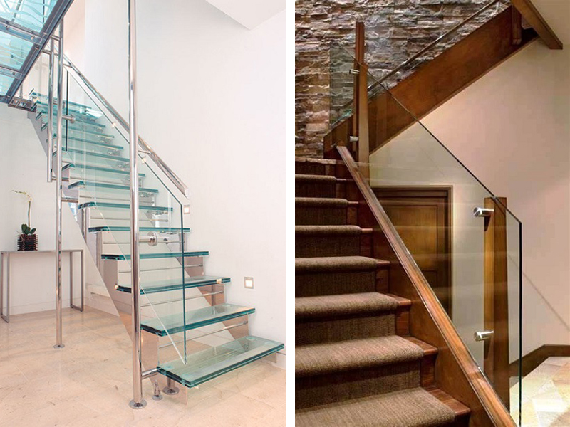 15 Modern Glass Stair Railing Design Ideas For Home 2024