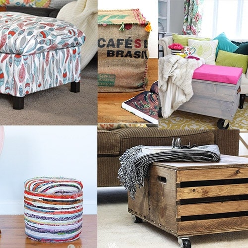20 DIY Storage Ottoman Ideas to Inspire You