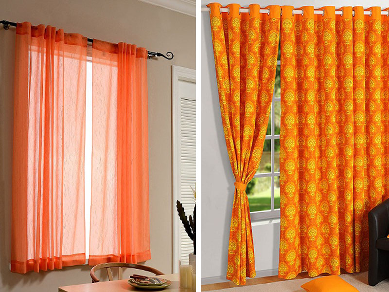 9 Elegant and Modern Orange Curtain Designs for Home 9 Elegant and Modern Orange Curtain Designs for Home