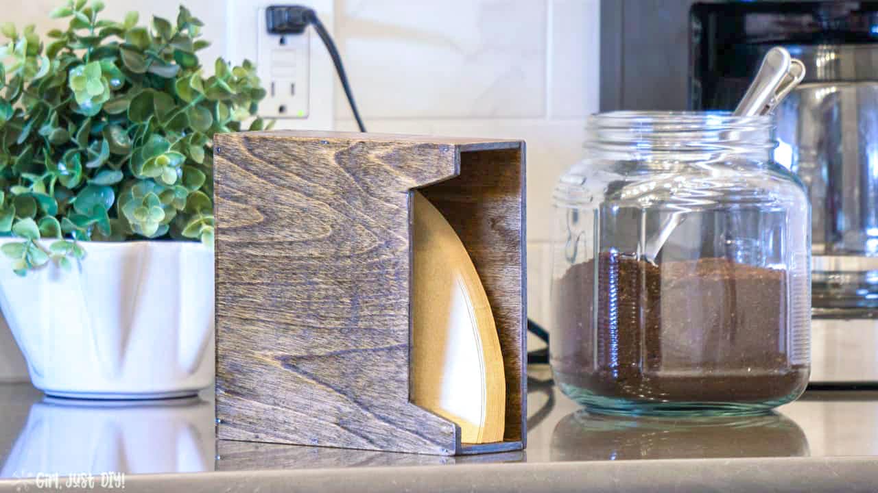 DIY Coffee Filter Holder – From Wood