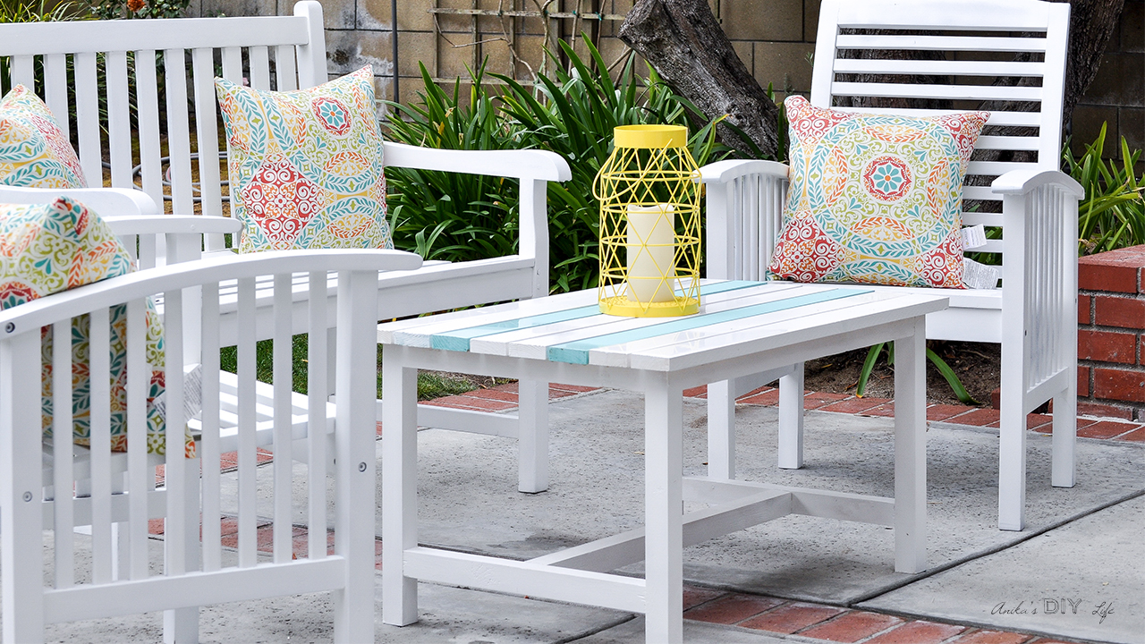 Easy DIY Outdoor Coffee Table โ Free Plans Easy DIY Outdoor Coffee Table โ Free Plans