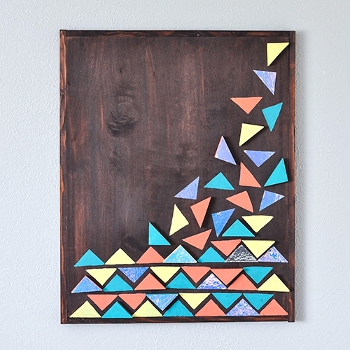 DIY Wood Wall Art Using Scrap Wood