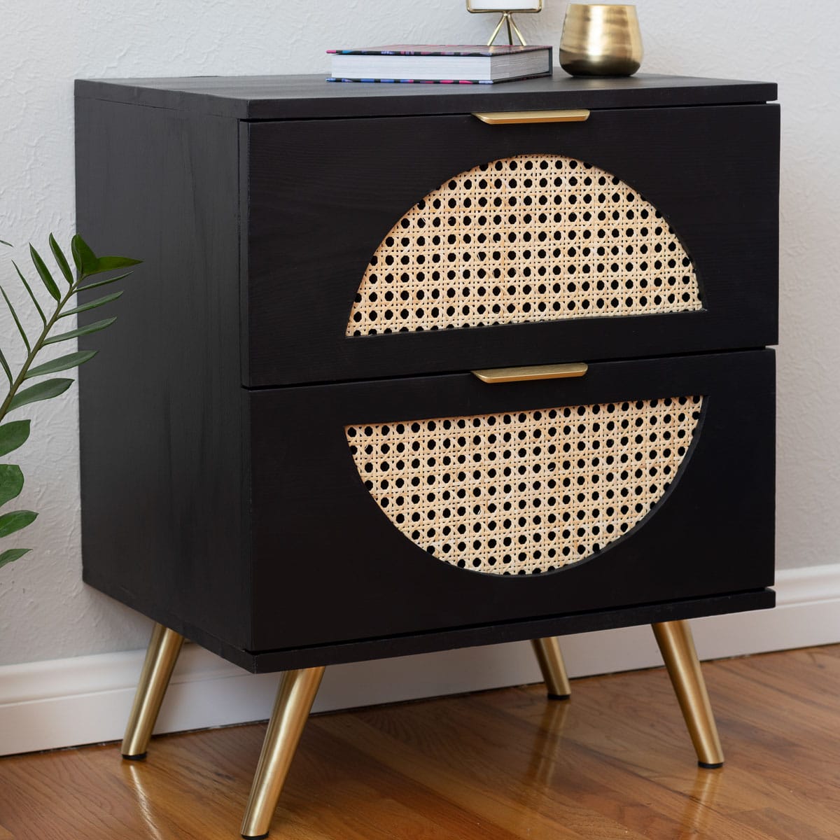 DIY Nightstand With Cane Webbing DIY Nightstand With Cane Webbing