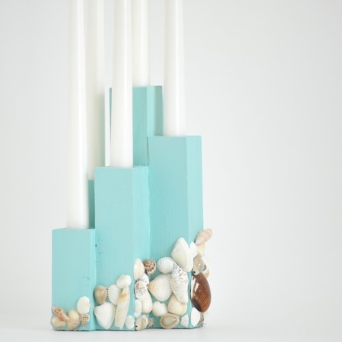 DIY Scrap Wood Candle Holder