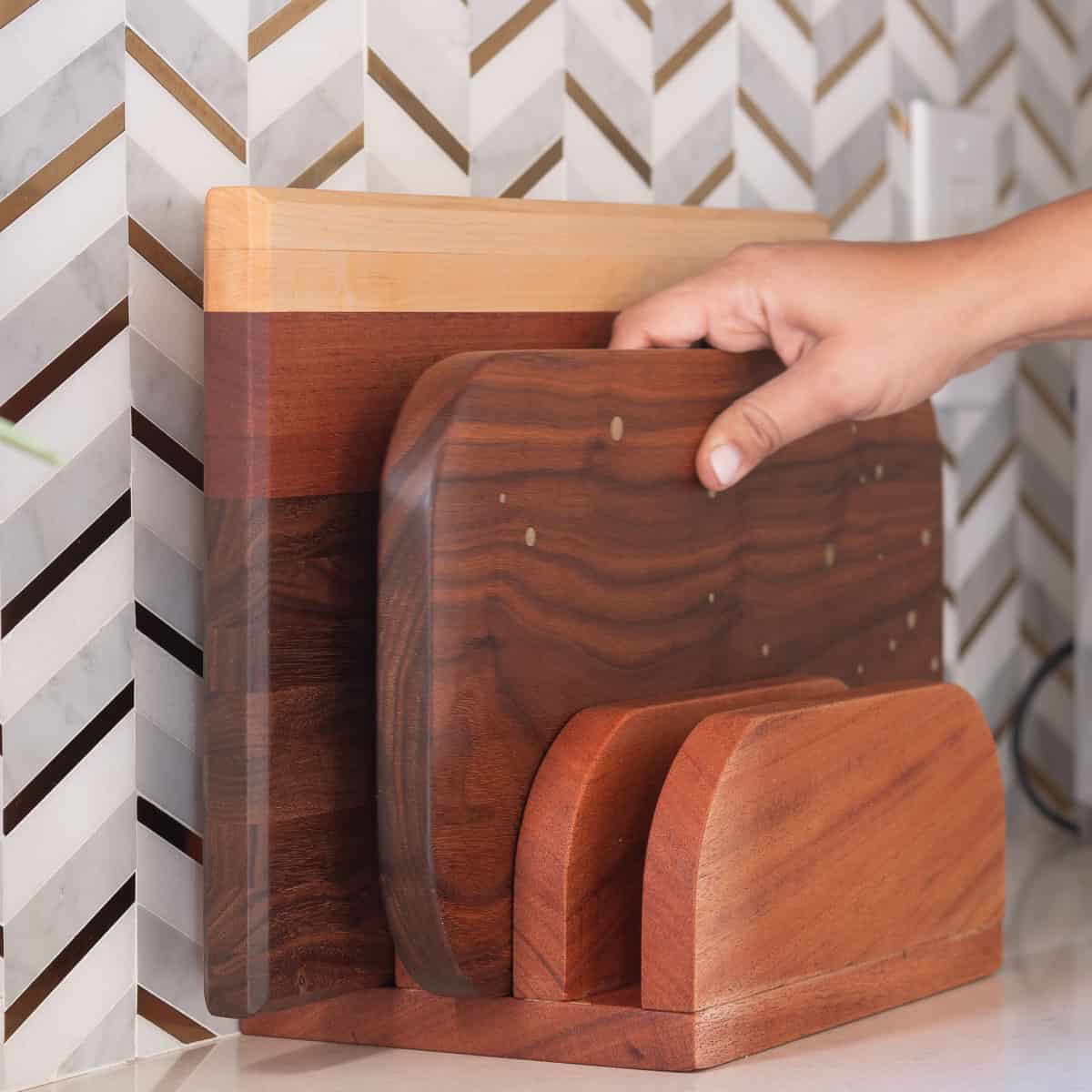 How to Make a DIY Cutting Board Stand How to Make a DIY Cutting Board Stand