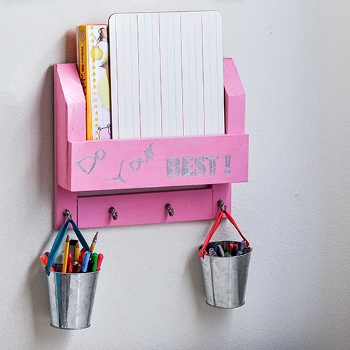 DIY Desk Organizer – How to Make a Homework Station