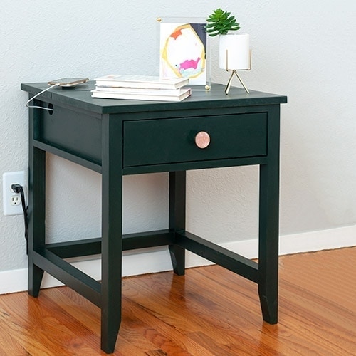 DIY End Table With Charging Station DIY End Table With Charging Station