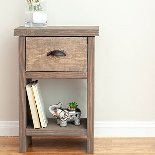 Easy DIY Nightstand With Hidden Compartment