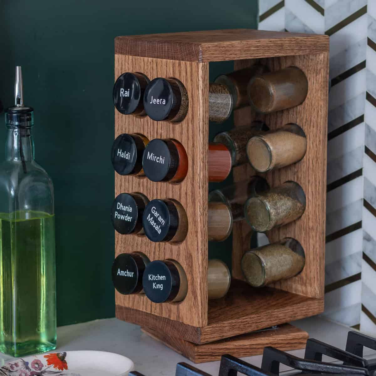 How to Build a DIY Rotating Spice Rack