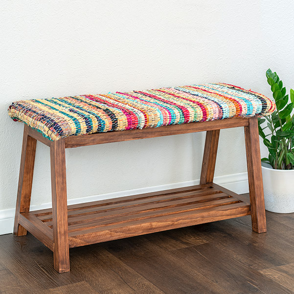 DIY Bench With Shoe Storage
