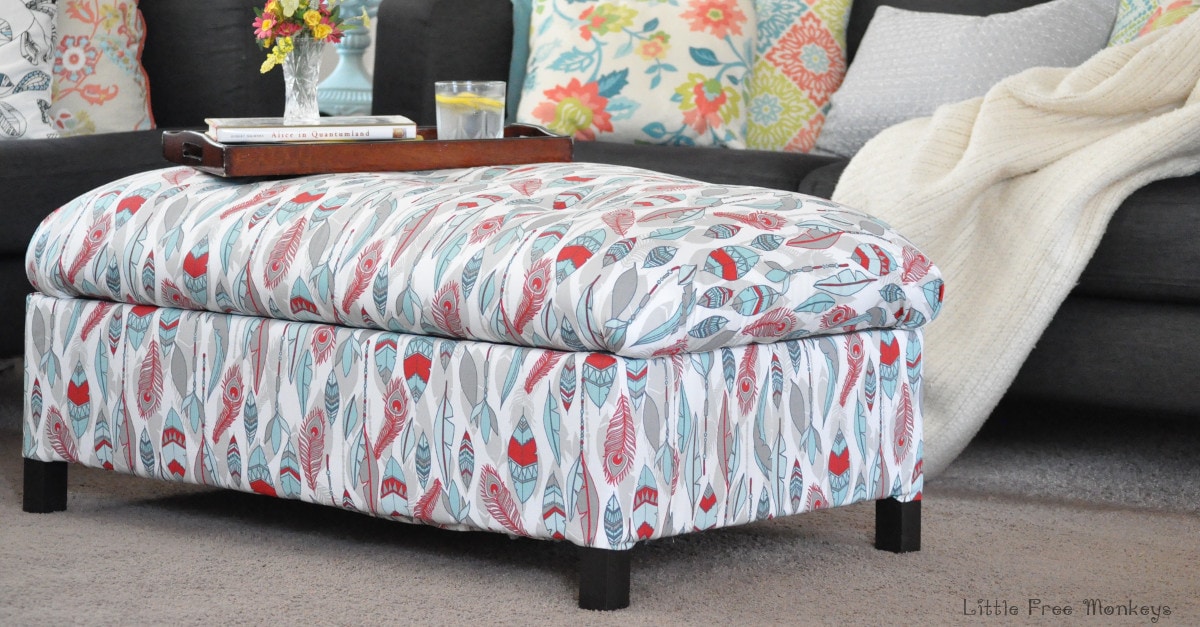 DIY Upholstered Storage Ottoman DIY Upholstered Storage Ottoman