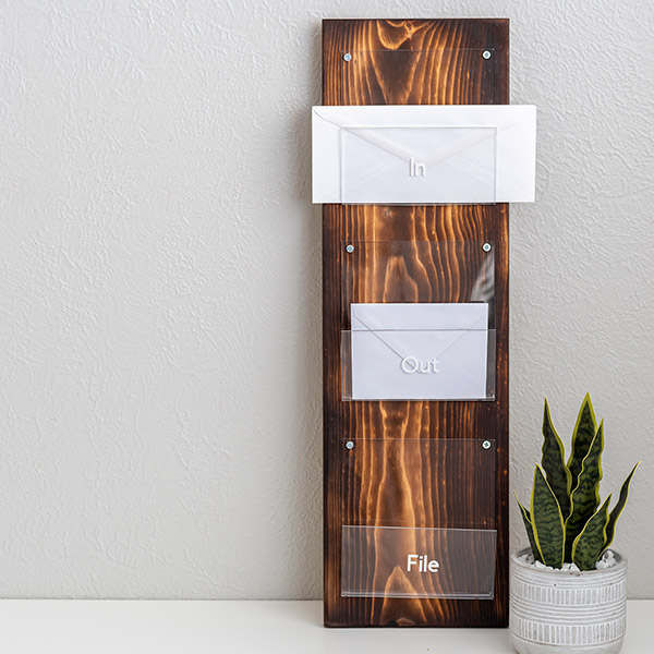 DIY Modern Mail Organizer