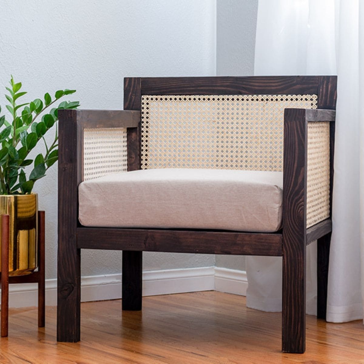 DIY Wood Chair With Cane Webbing DIY Wood Chair With Cane Webbing