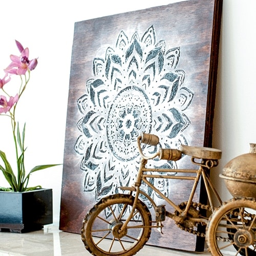 Dremel Wood Carving – DIY Mandala Wall Art