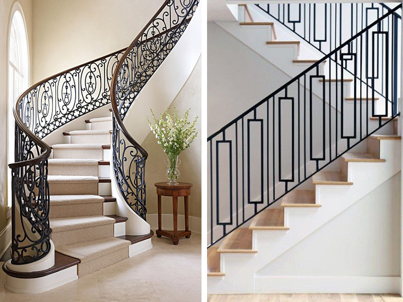 15 Simple & Modern Iron Railing Designs For Stairs 2024 15 Simple & Modern Iron Railing Designs For Stairs 2024