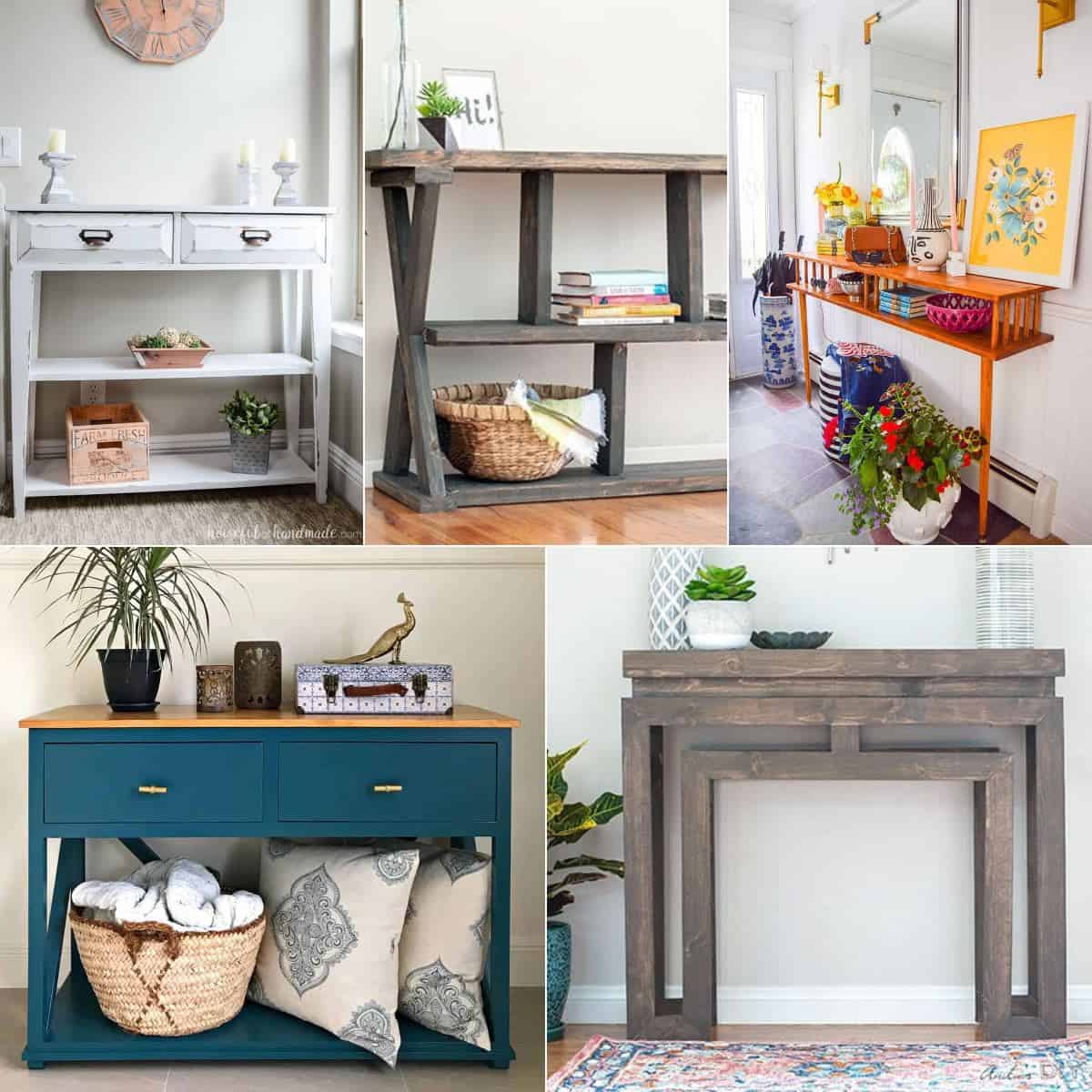 25 DIY Console Tables With Plans 25 DIY Console Tables With Plans