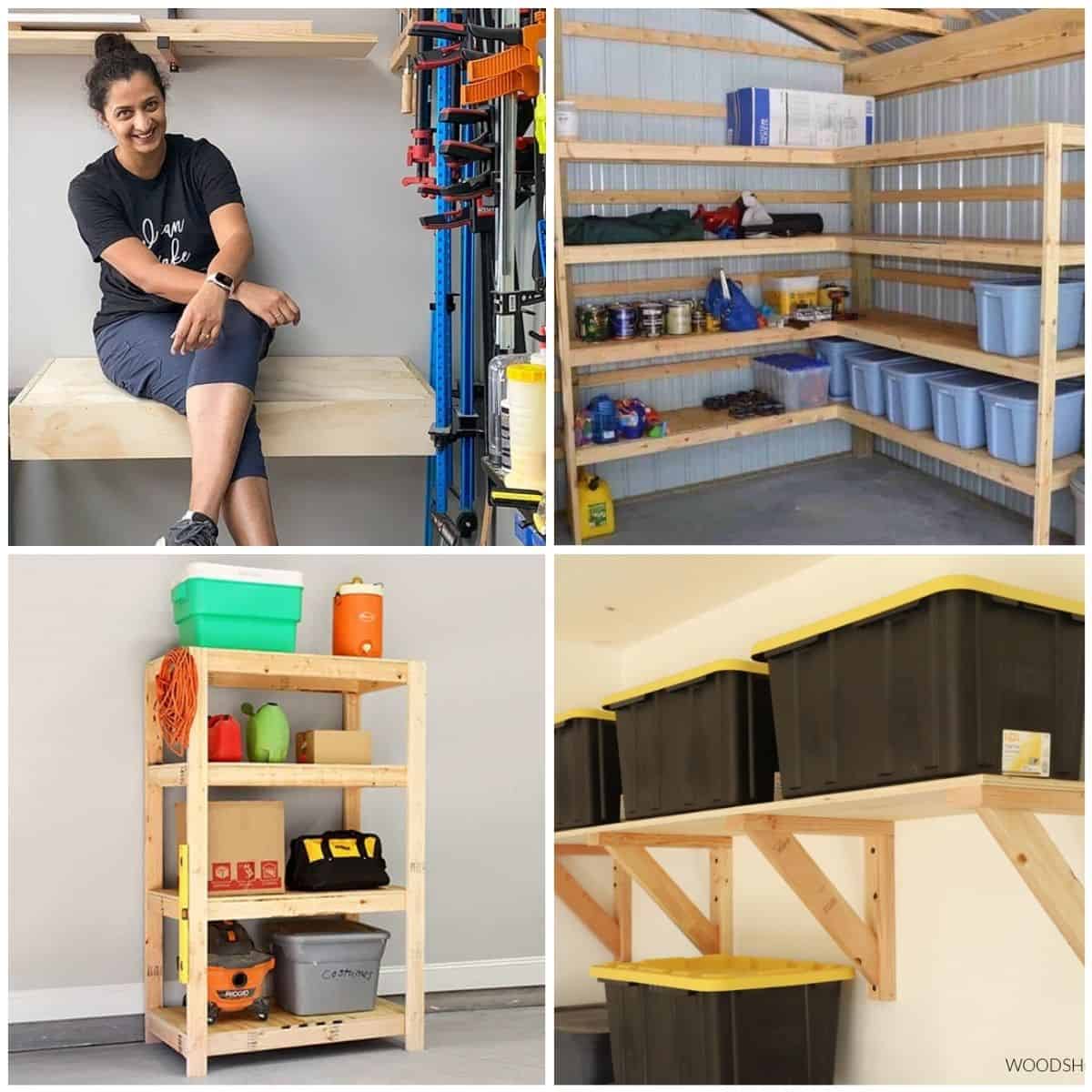 15 Easy DIY Garage Shelves With Build Plans