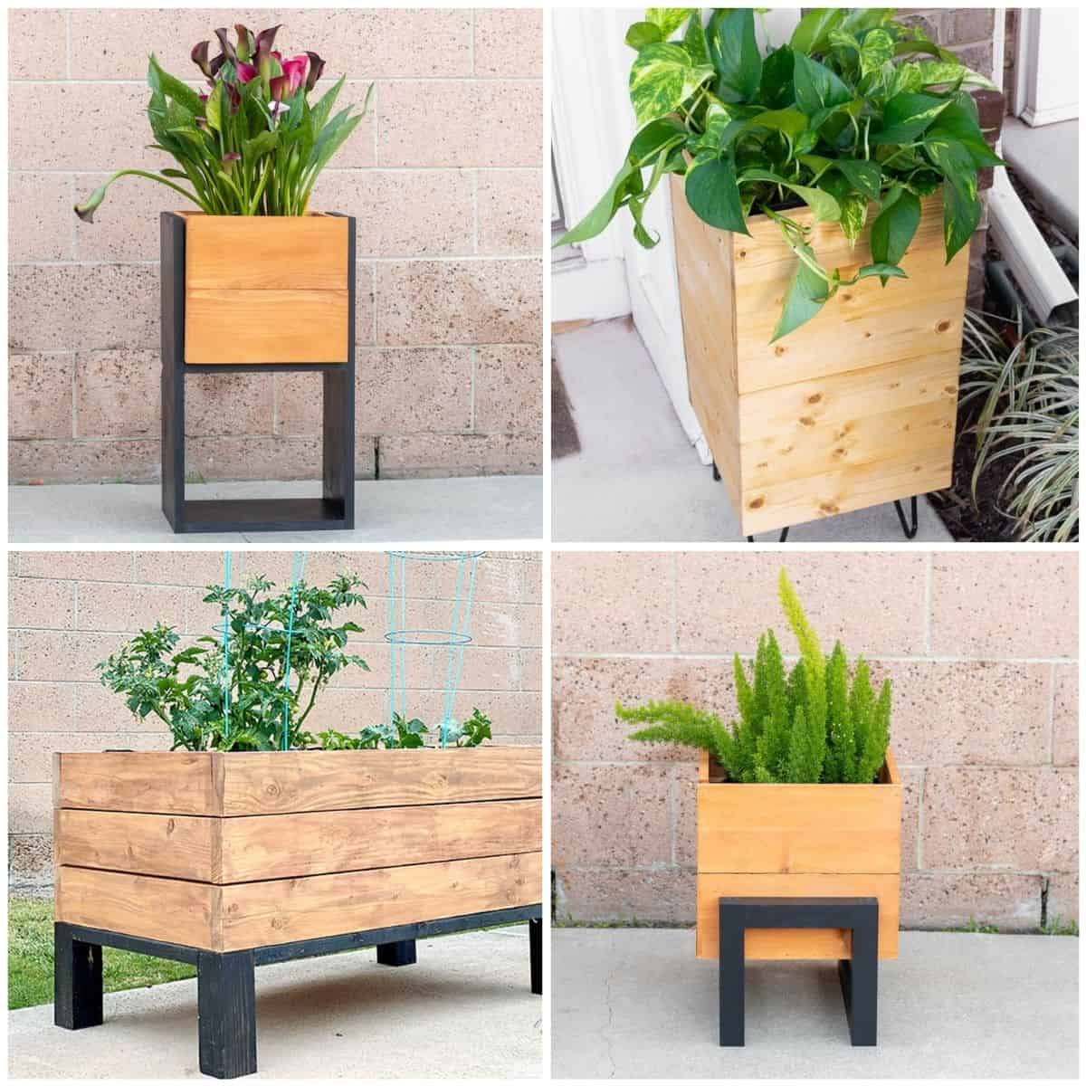 15 Easy DIY Modern Planter Box Ideas You Can Build This Weekend