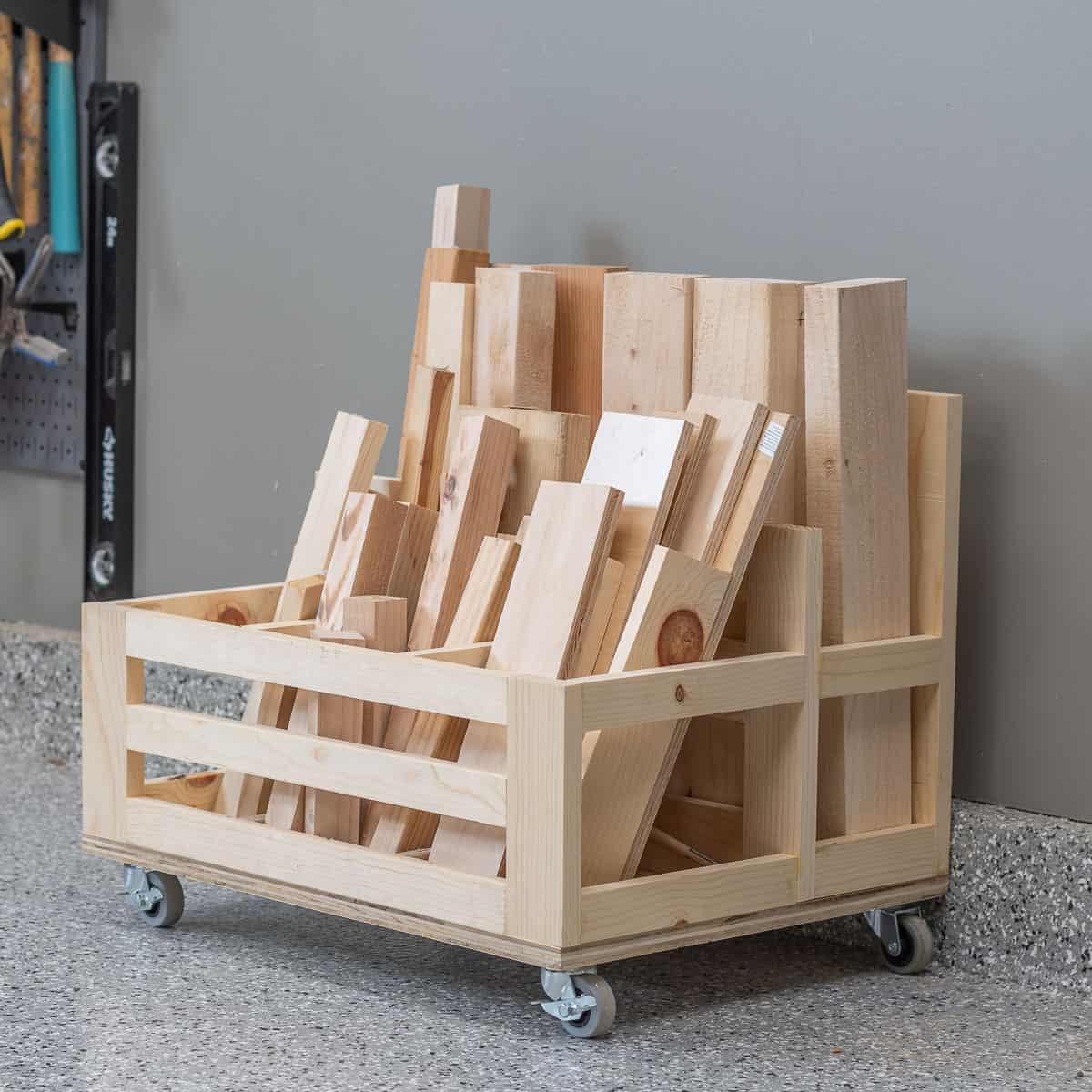How to Build a Simple DIY Scrap Wood Storage Cart