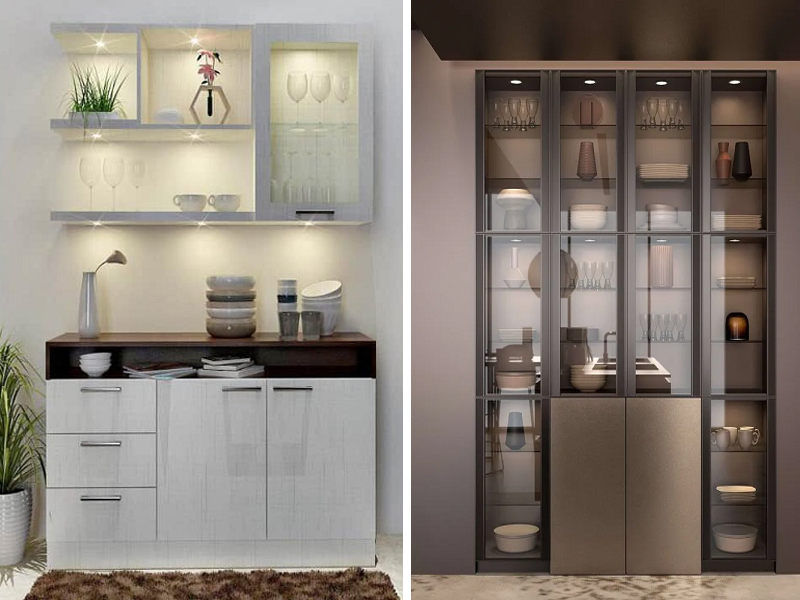 Crockery Unit Designs: 20 Unique Ideas For Kitchen 2025
